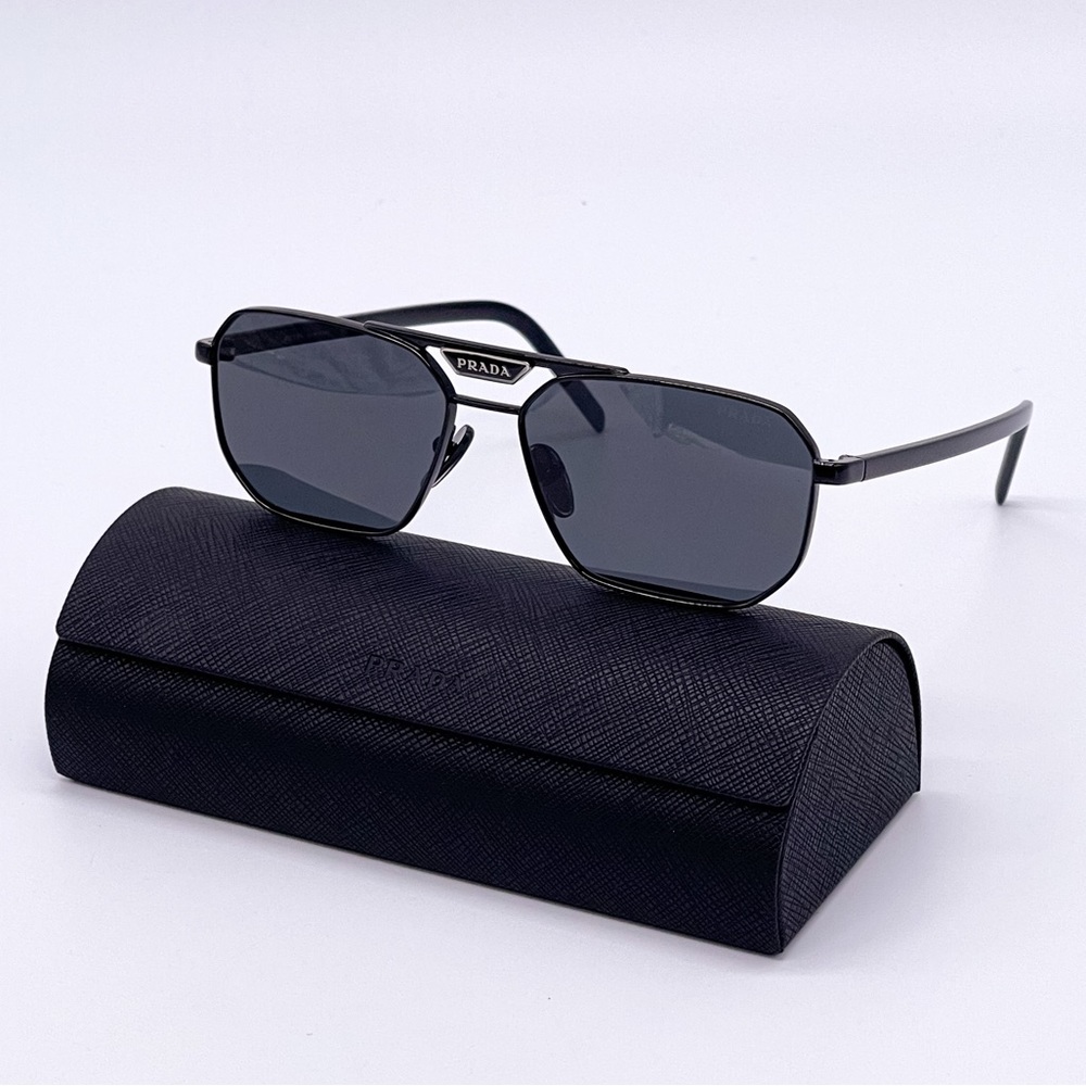 NEW PRADA PR58YS 1AB5S0 UNISEX EYEWEAR PRADA SPR 58Y BLACK SUNGLASSES PR 58YS